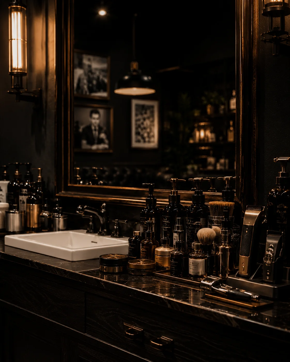 Barbershop shelf